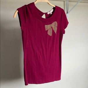 SALE 🌸5/$15🌸 Vintage Girls Tee Maroon